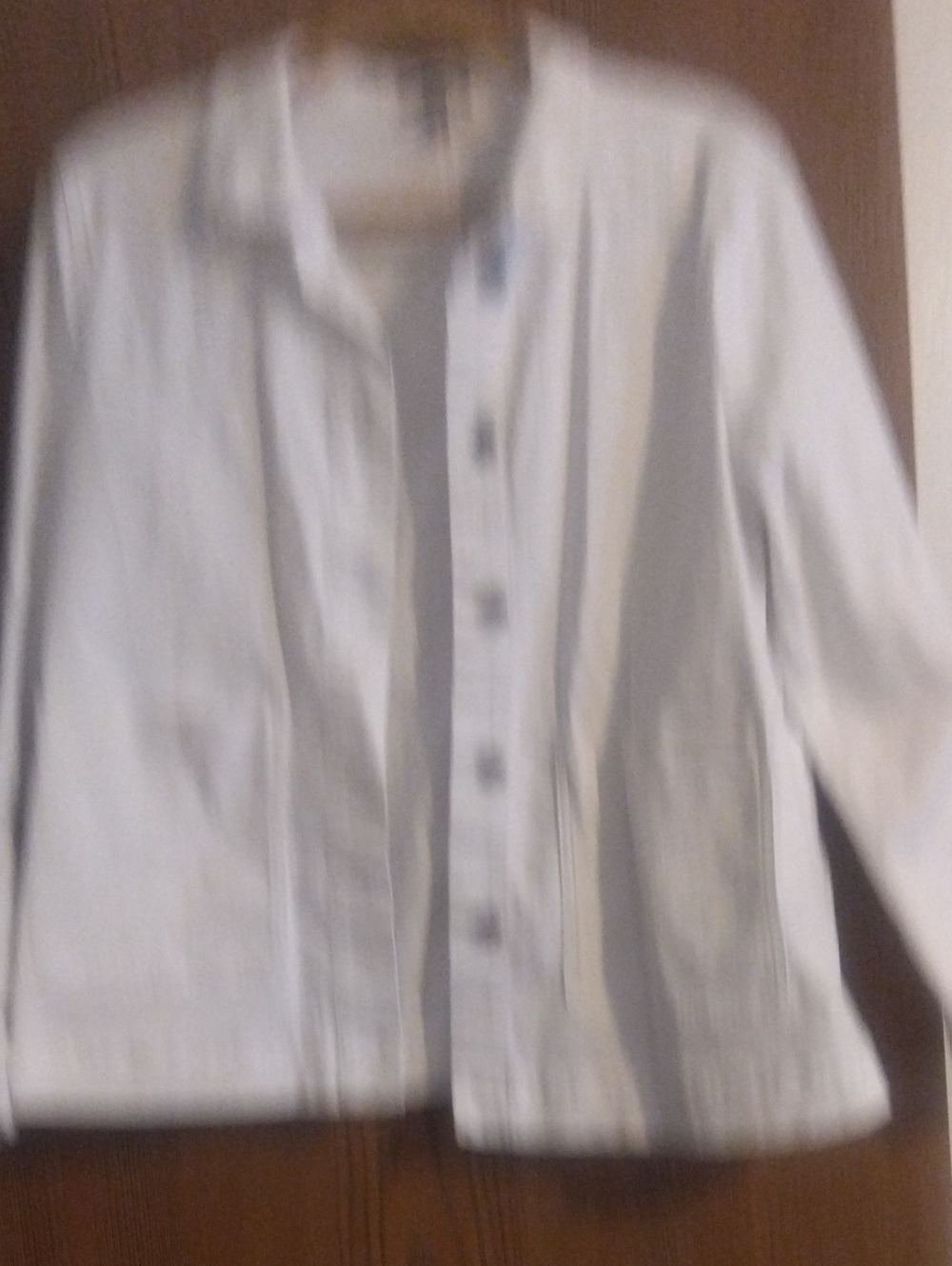 Women's Eileen Fisher White Button-Front Shirt Jacket